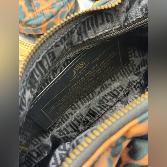 🆕 KURT GEIGER LONDON 🧿 NWOT Recycled Nylon Multi Crossbody Bag, Leopard Print - Picture 12 of 15